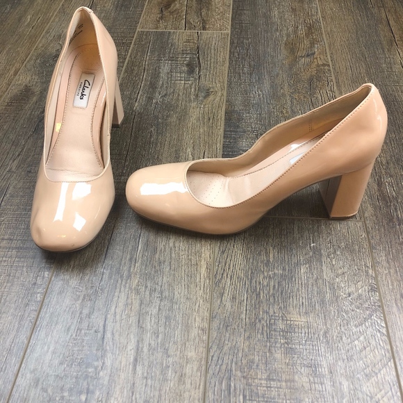 nude heels clarks